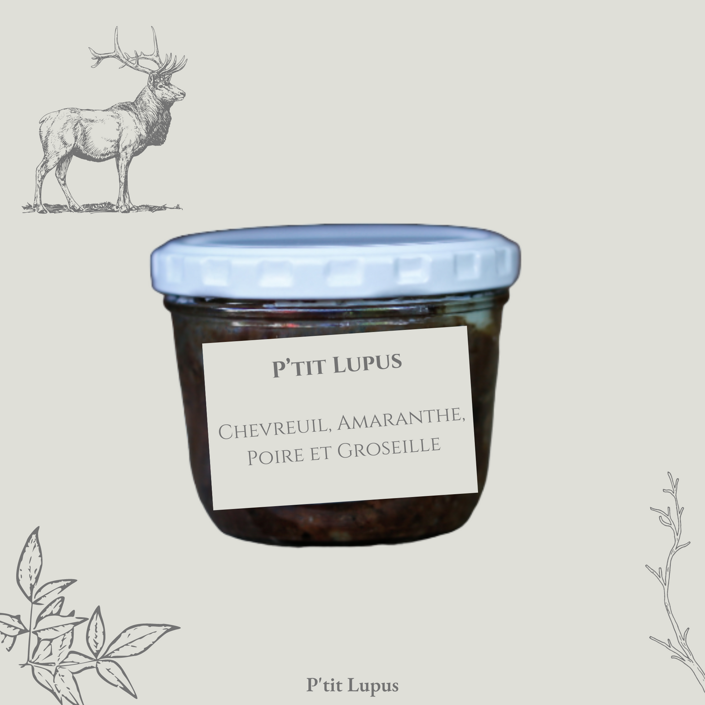 Pâtée - Chevreuil, Amaranthe, Poire et Groseille
