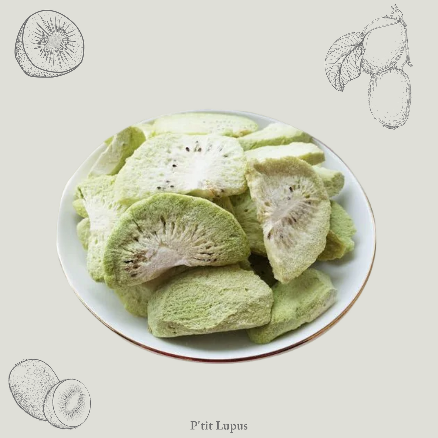Friandises Lyophilisées - 100% Kiwi - 40g
