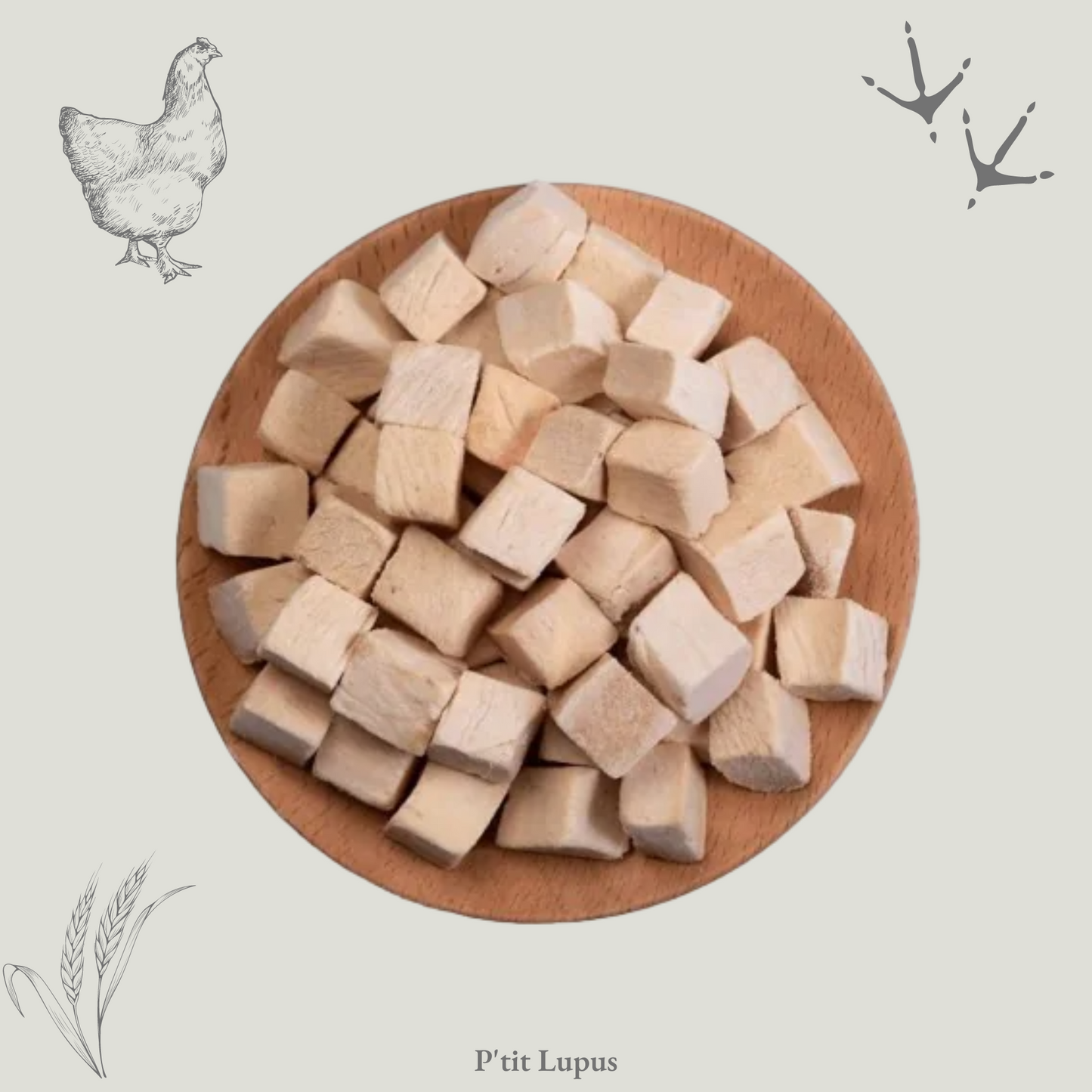 Friandises Lyophilisées - 100% Blanc de Poulet - 80g