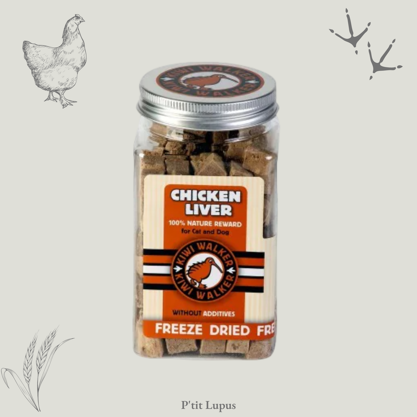 Friandises Lyophilisées - 100% Foie de Poulet - 115g