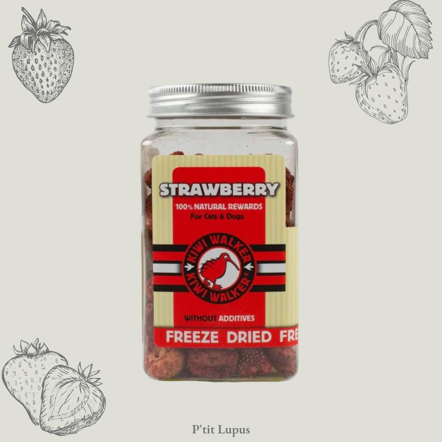 Friandises Lyophilisées - 100% Fraise - 25g