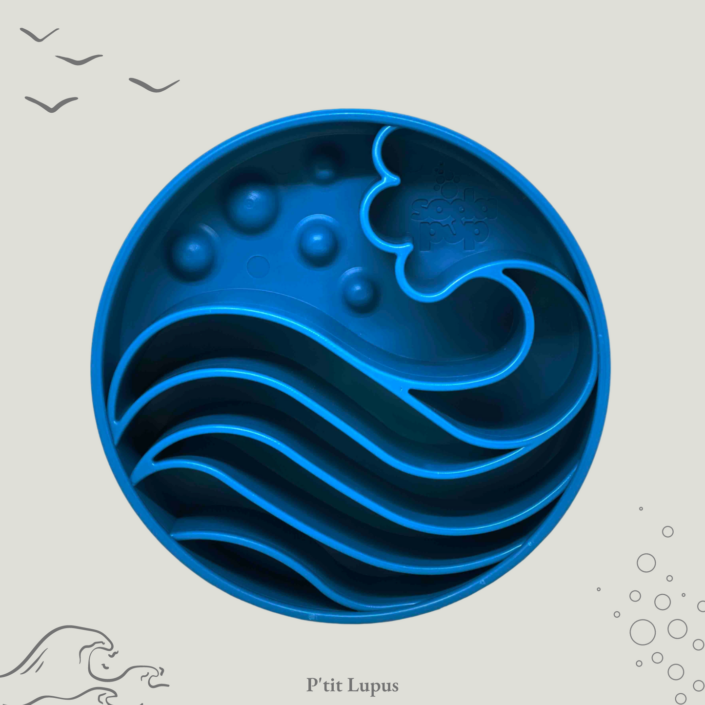 Gamelle d'enrichissement et anti-glouton "Wave" par Sodapup