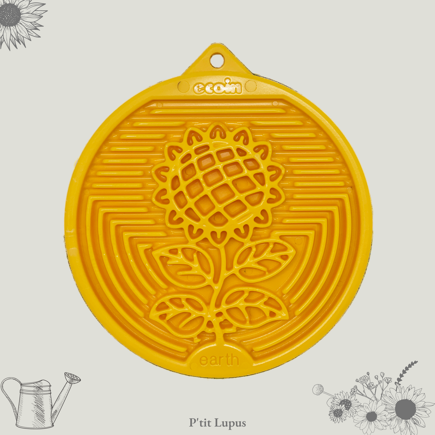 Plateau de léchage - Tournesol
