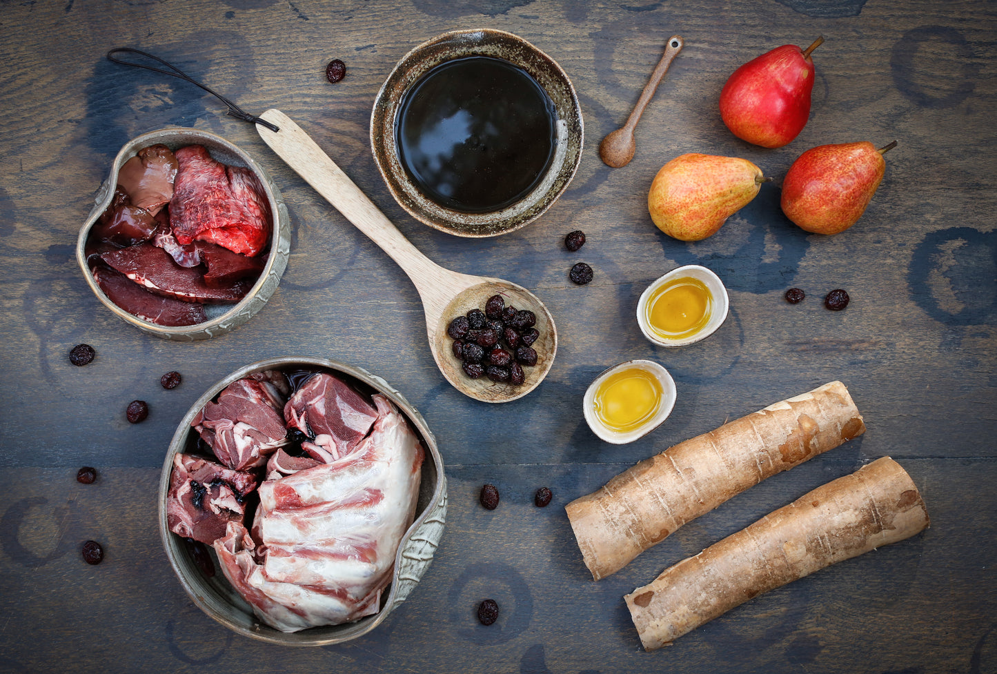 Pâtée au Gibier, Manioc, Poire, Cranberry, Tourbe - 100% Naturelle