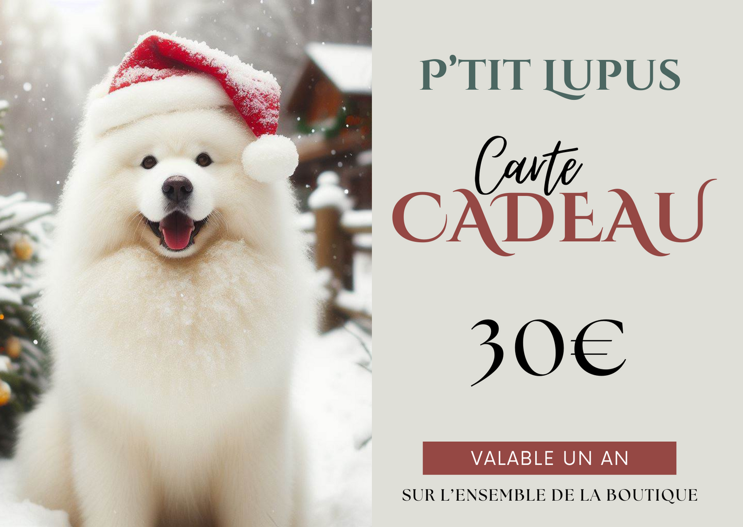 Carte Cadeau P'tit Lupus