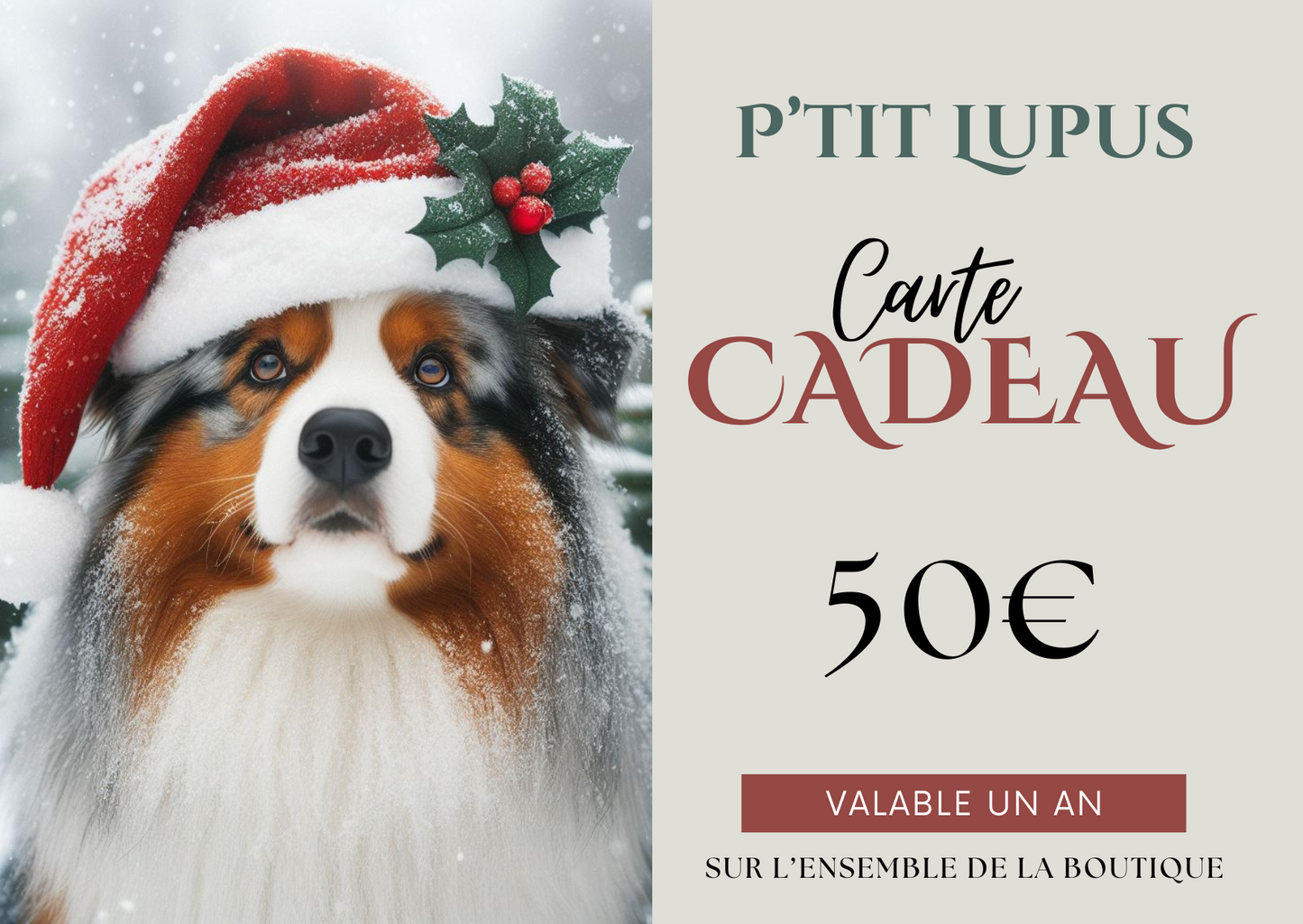 Carte Cadeau P'tit Lupus