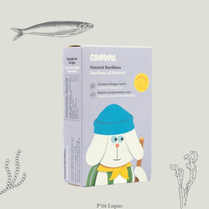 Sardine Naturelle en Conserve Artisanale de 115g par Canumi