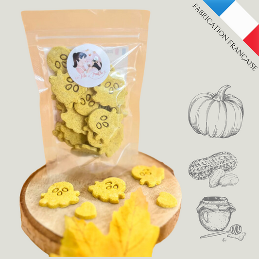 Biscuits Artisanaux d'Halloween à la Citrouille, Beurre de Cacahuète, Miel et Cannelle