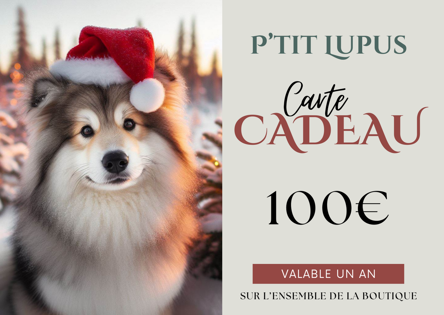 Carte Cadeau P'tit Lupus